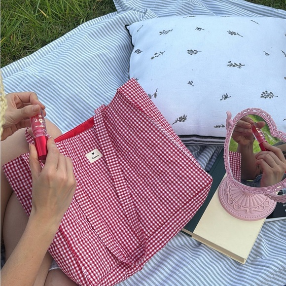 Boxy Carry All Bag- Red Gingham - Picture 5 of 5